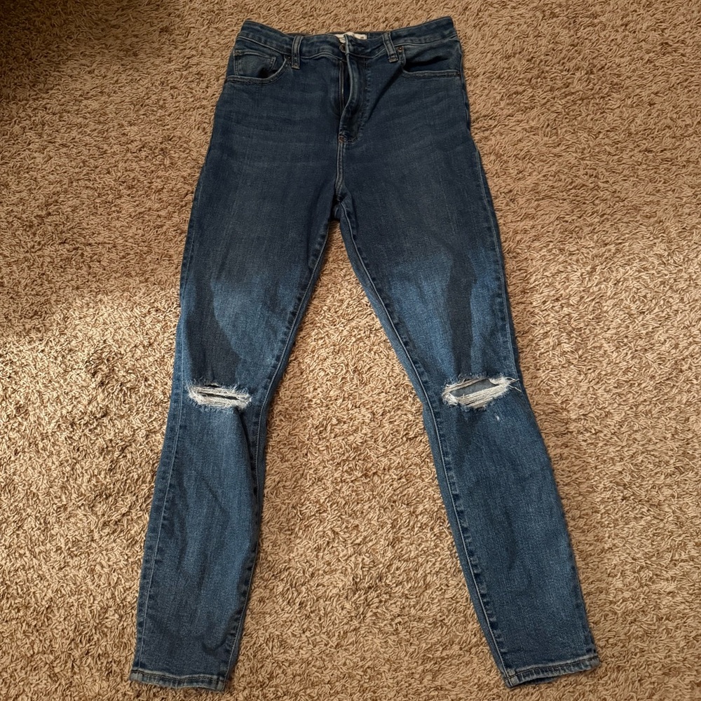 Abercrombie curve love skinny jean size 8L